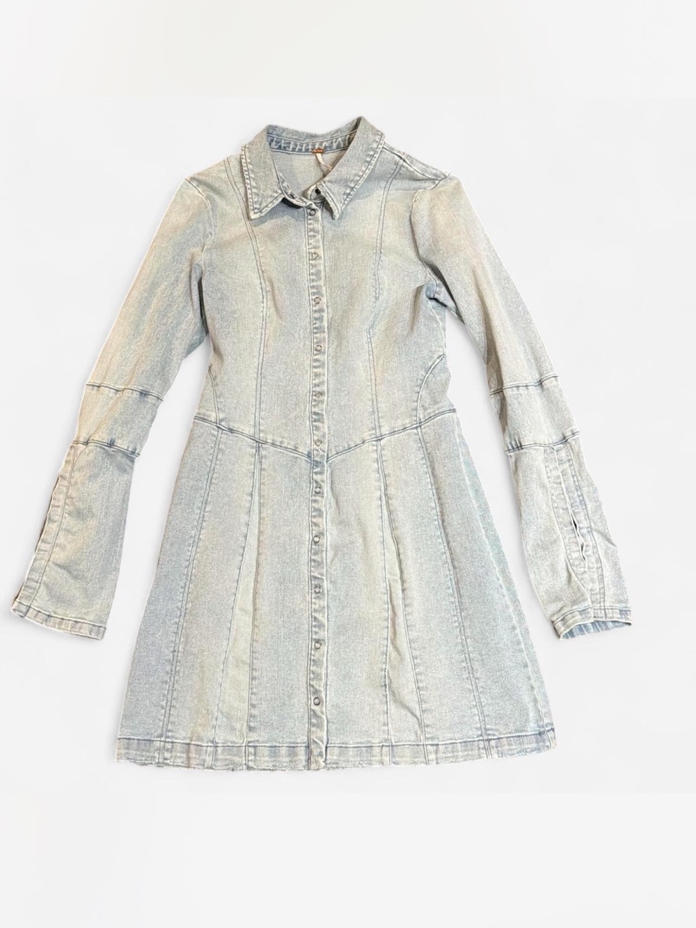 Free People Thea Denim Mini Dress XS